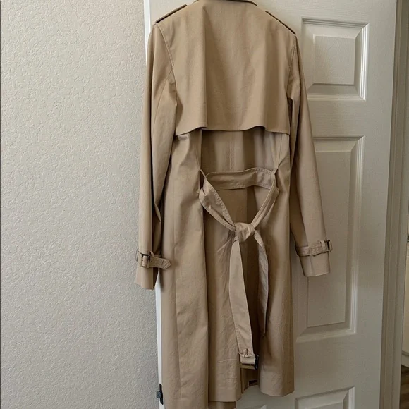 Massimo Dutti Classic Tan Trench Coat size US 8 - Picture 3 of 3